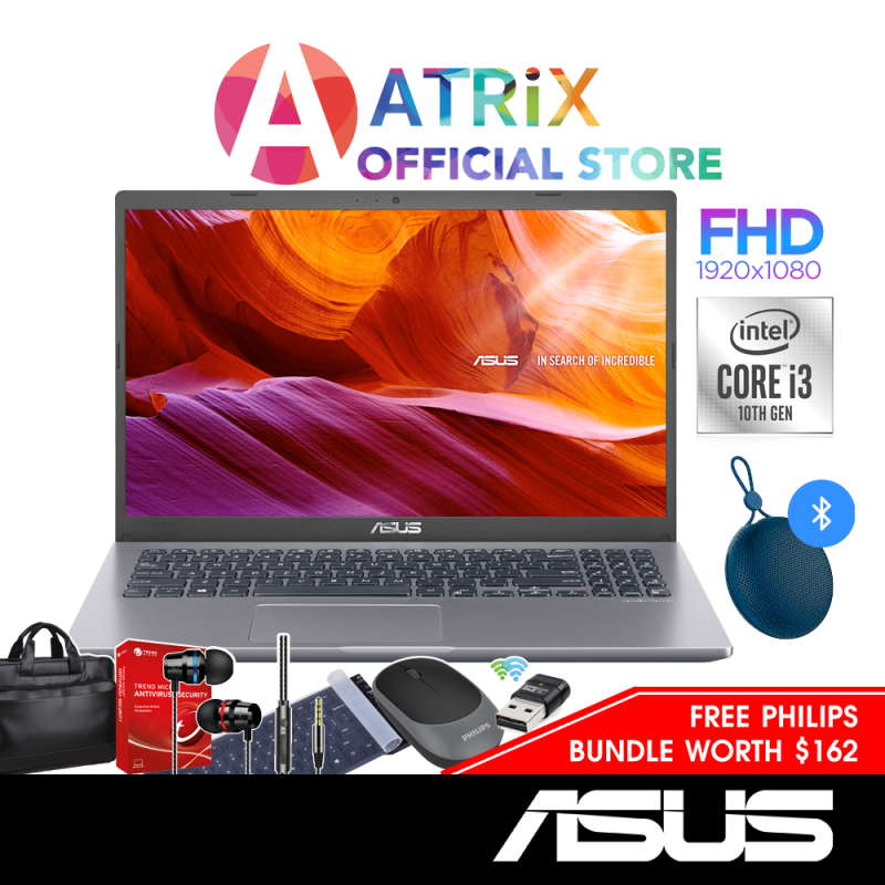 【Free Bluetooth Speaker】ASUS Vivobook 15 X515JA | 15.6inch FHD 1920*1080 | Intel Core i3-1005G1 | Win10 Home | 8GB DDR4 RAM | 256GB PCIe SSD | 1 Yr ASUS Warranty | X515JA-EJ1051T