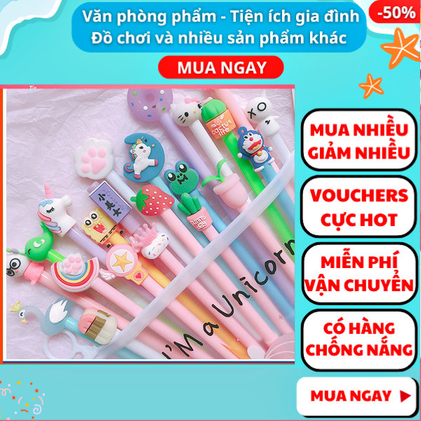 Combo 2 cây bút nước mực tím/xanh cực cute giá rẻ và chất lượng,bút cute,bút bi,bút bi cao cấp,bút mực,bút bi cute, đồ dùng học tập, Aplusmart