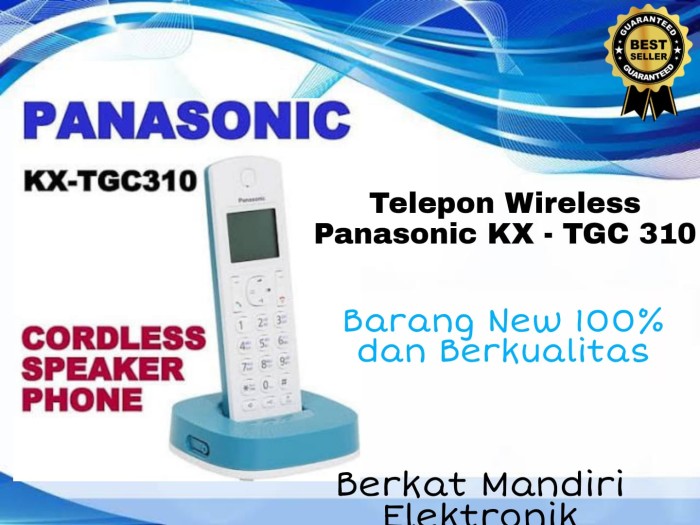 PANASONIC KX-TGC310 TELEPON WIRELESSS Harga  918,000 Ringgit*Penghantaran Percuma