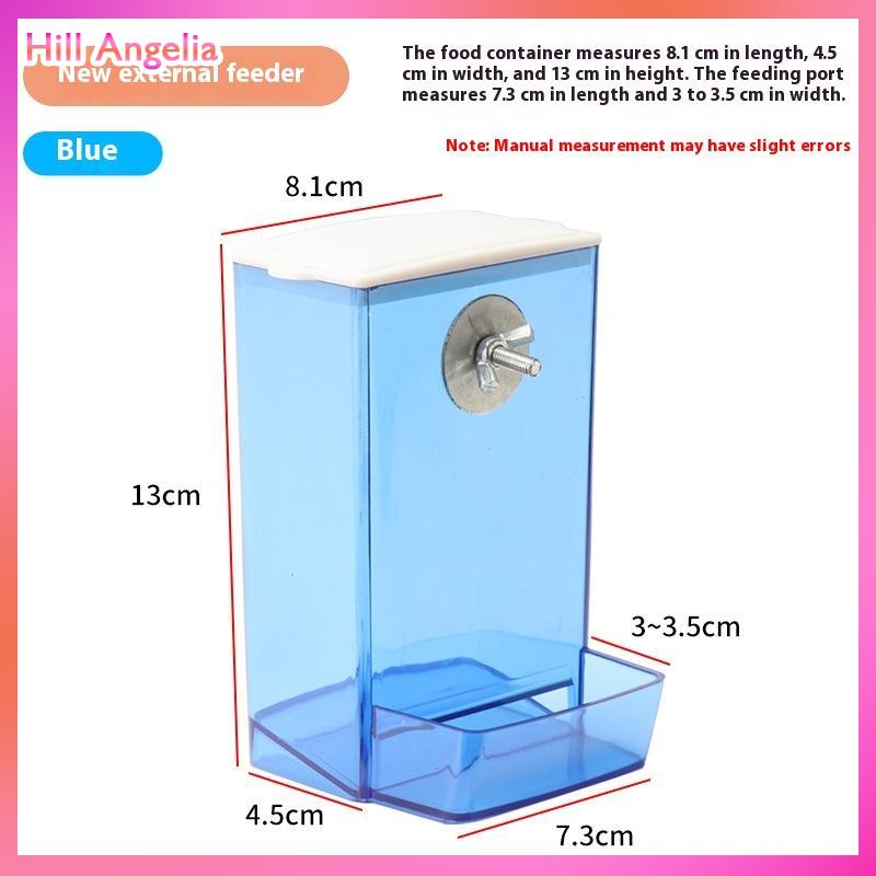 [Hill Angelia] Công suất lớn chim trung chuyển Hộp chống giật gân chim thực phẩm quả bền Vẹt ăn hộp cho chim vừa nhỏ - 6