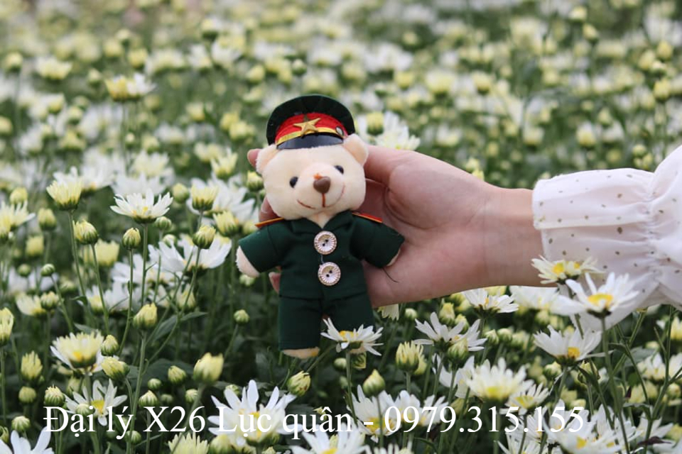 Móc khoá gấᴜ bông bộ đội lục quân