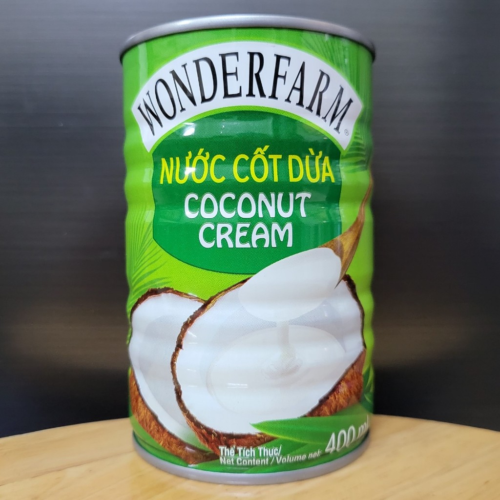 WONDERFARM - Lon 400ml - NƯỚC CỐT DỪA / Coconut Cream (HALAL)