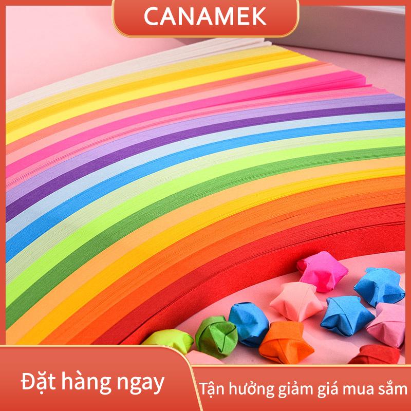 BỘ 520 TỜ GIẤY XẾP SAO ORIGAMI NHIỀU MÀU SẮC THIẾT KẾ SÁNG TẠO LÀM ĐỒ THỦ CÔNG GIẤY GẤP SAO