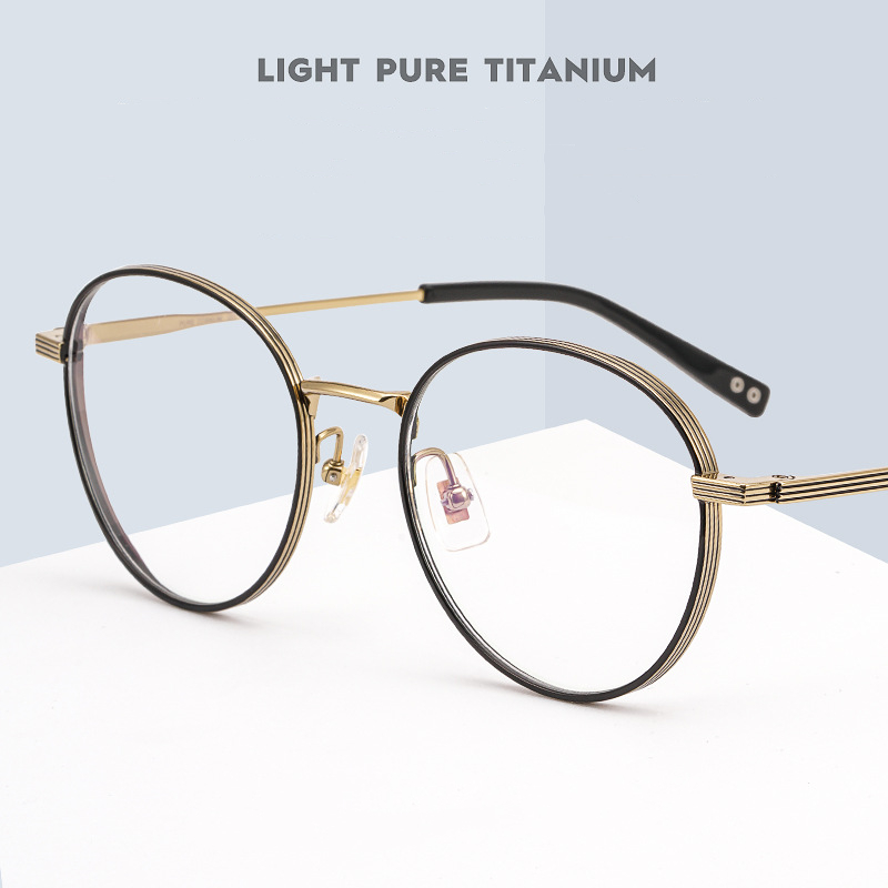 YIMARUILI Gọng Kính Titan Nguyên Chất 100% Thời Trang Siêu Nhẹ Gọng Kính