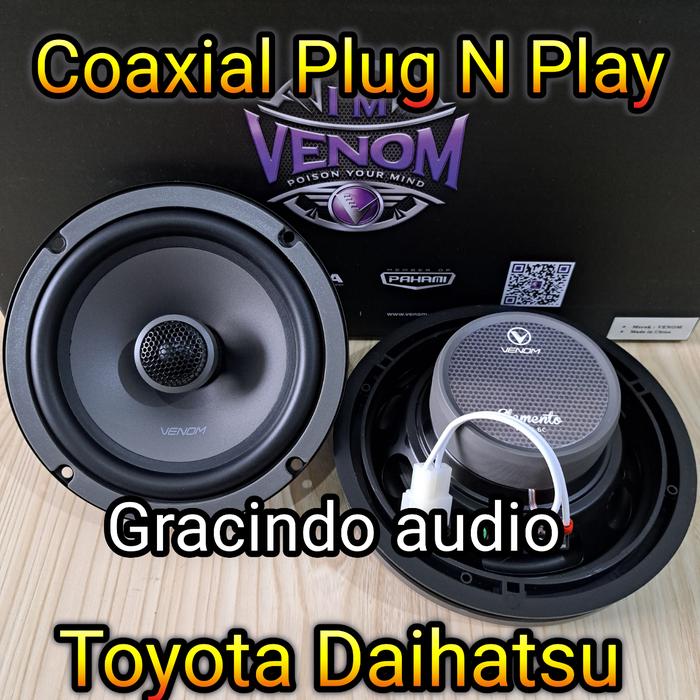 PROMO SPEAKER COAXIAL VENOM ELEMENTO 6.5INCH PLUG N PLAY PINTU MOBIL TOYOTA AVANZA / DAIHATSU XENIA VENOM - TOKO PERKAKAS001 Harga 825,000 rupiah*Gratis Ongkir