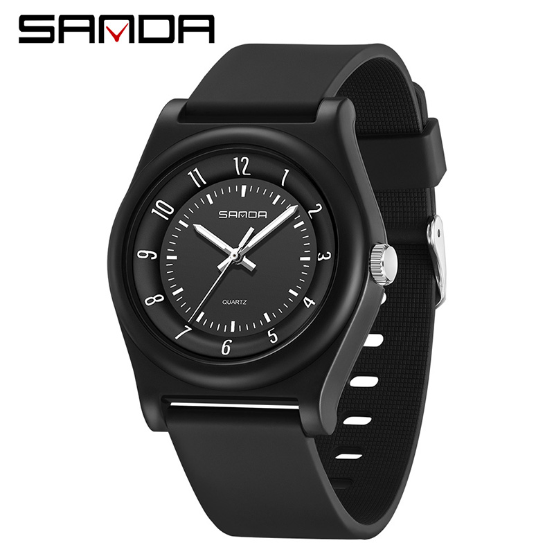 Sanda Youth Couple Simple Solid Color Trendy Waterproof Luminous Quartz Watch Men Watch SD6219-1 ราคา 227 บาท*ส่งฟรี