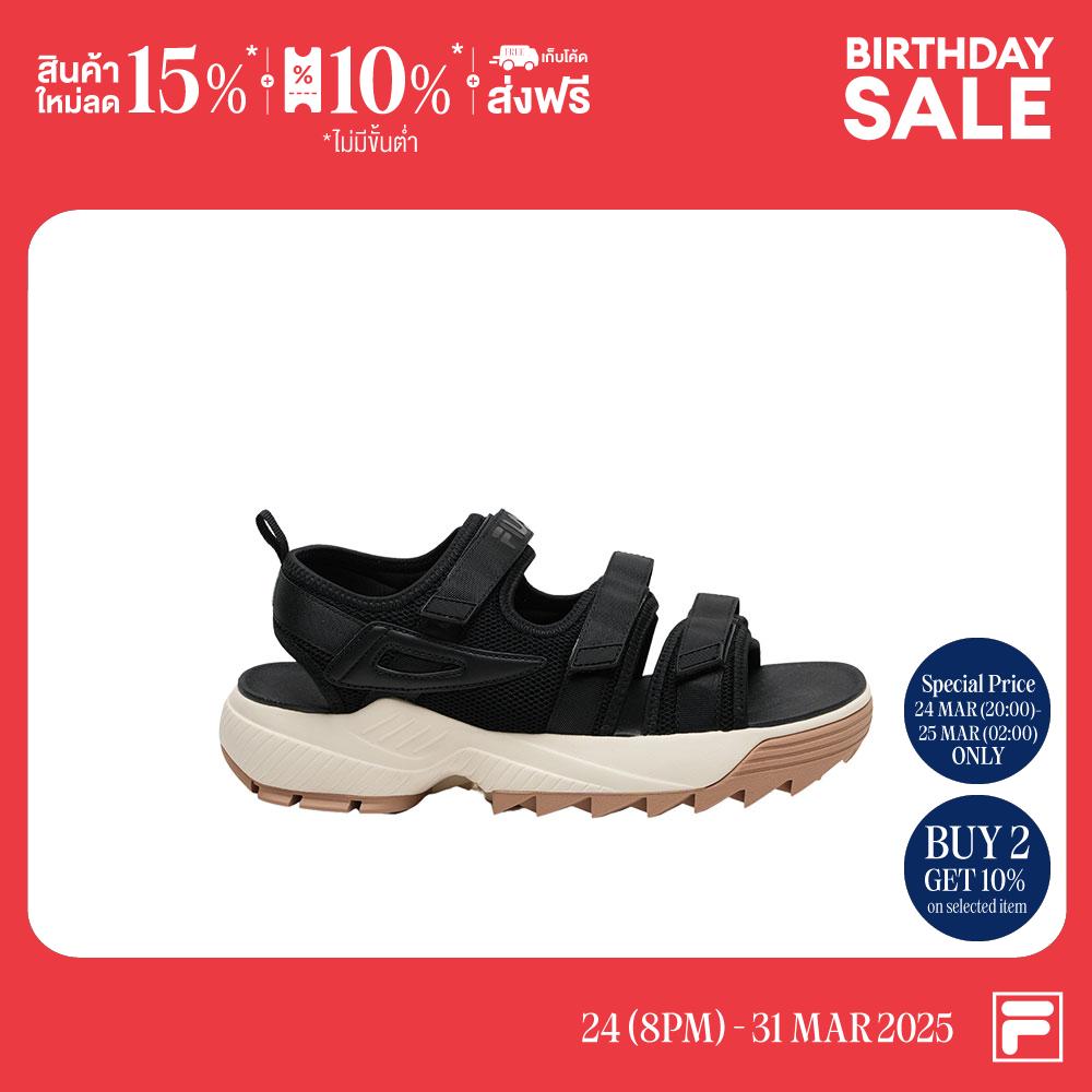FILA SLING BACK TRIDENT SD Product Code : 5SM01797H - BLACK ราคา 1,990 บาท*ส่งฟรี