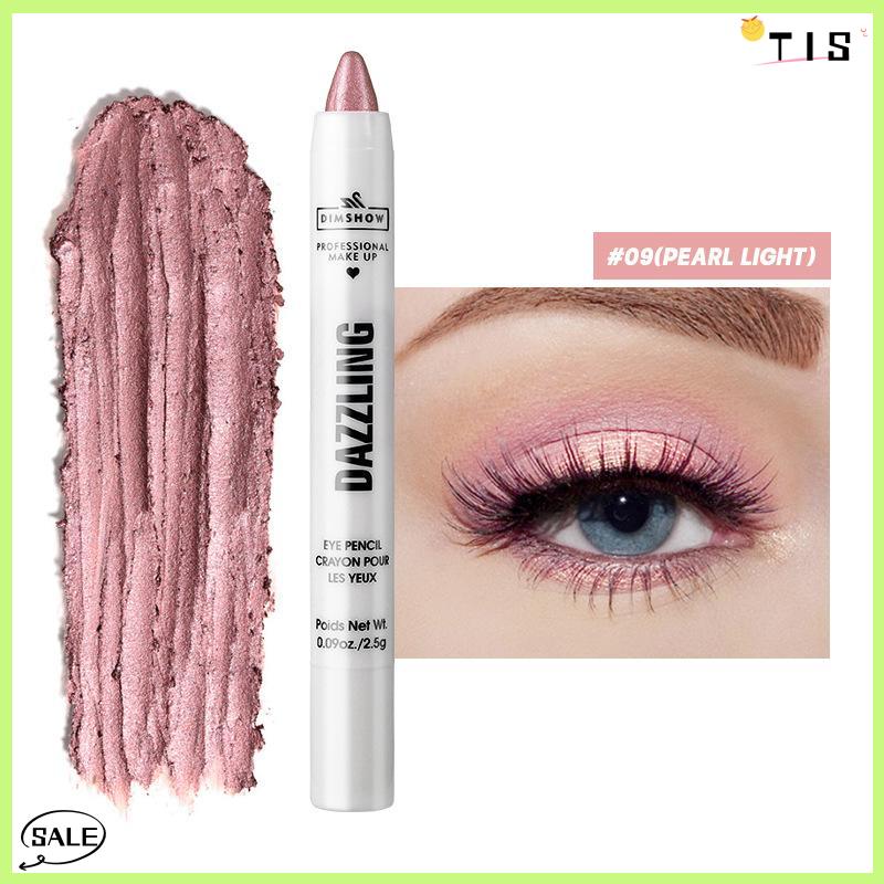 Follow Get New【TIS】 Dimshow Highlighter Eyeshadow Bút Chì không thấm nước long lanh Nude Eye Shadow nằm tằm trang điểm sắc tố mỹ phẩm Bút kẻ mắt - 6