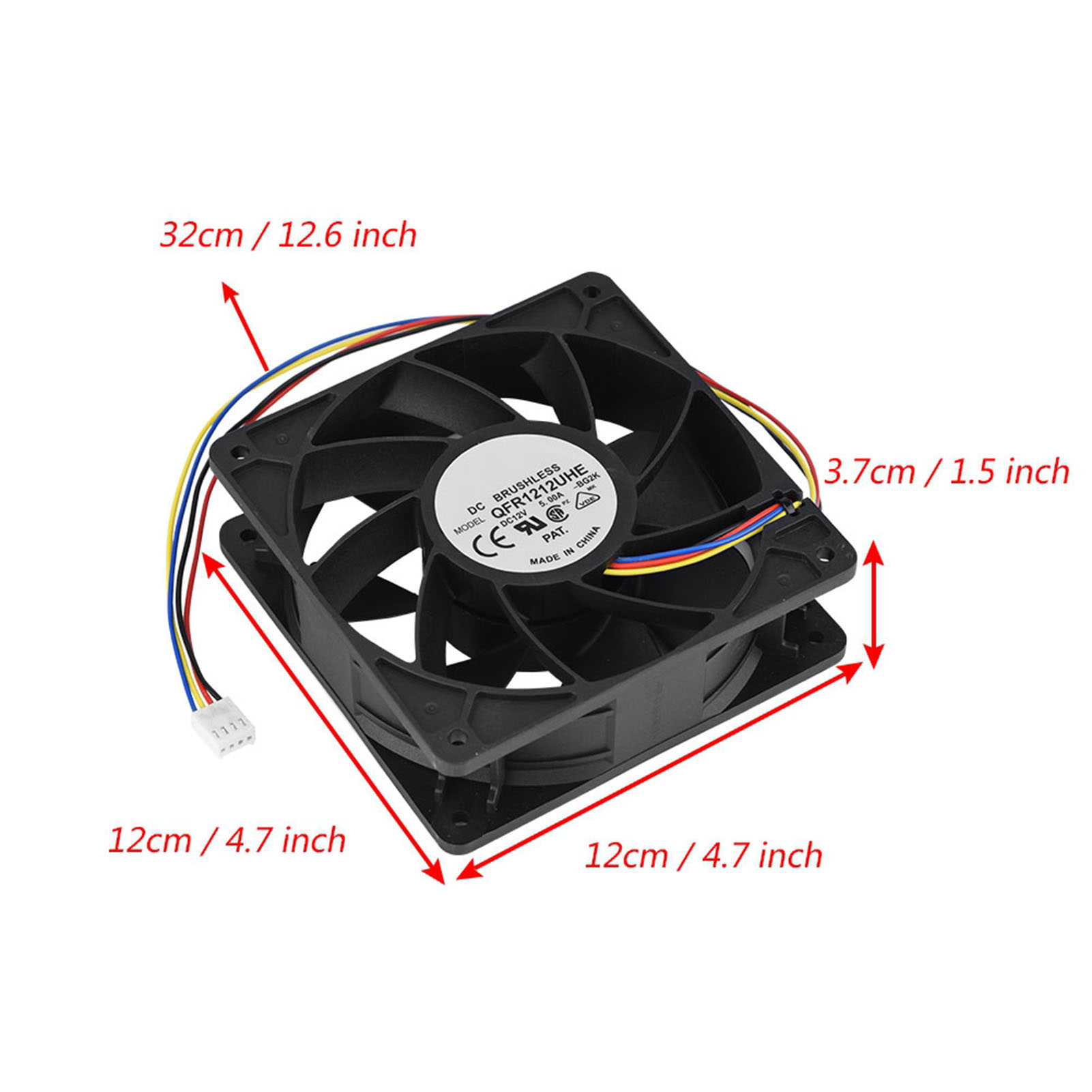 Garosa Bộ chia quạt Quạt CPU Vòng bi đôi Quạt làm mát với thể tích không khí ấn tượng 280 38CFM và áp suất gió 24 60mmH2O Dc Quạt cho Antminer S7 và S9 Giá 197,000 Đồng*Miễn phí vận chuyển