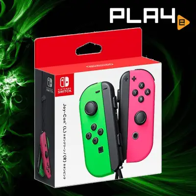 Nintendo Switch JoyCon Controller Neon Green/Pink (Local)