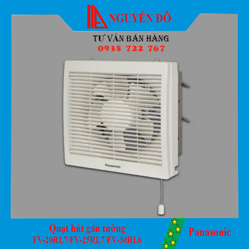 Quạt hút gắn tường, quạt hút âm tường panasonic fv-20rl1/fv-25rl1/fv-30rl1, 2chiều, có màn che là sản phẩm đáng tin cậy.