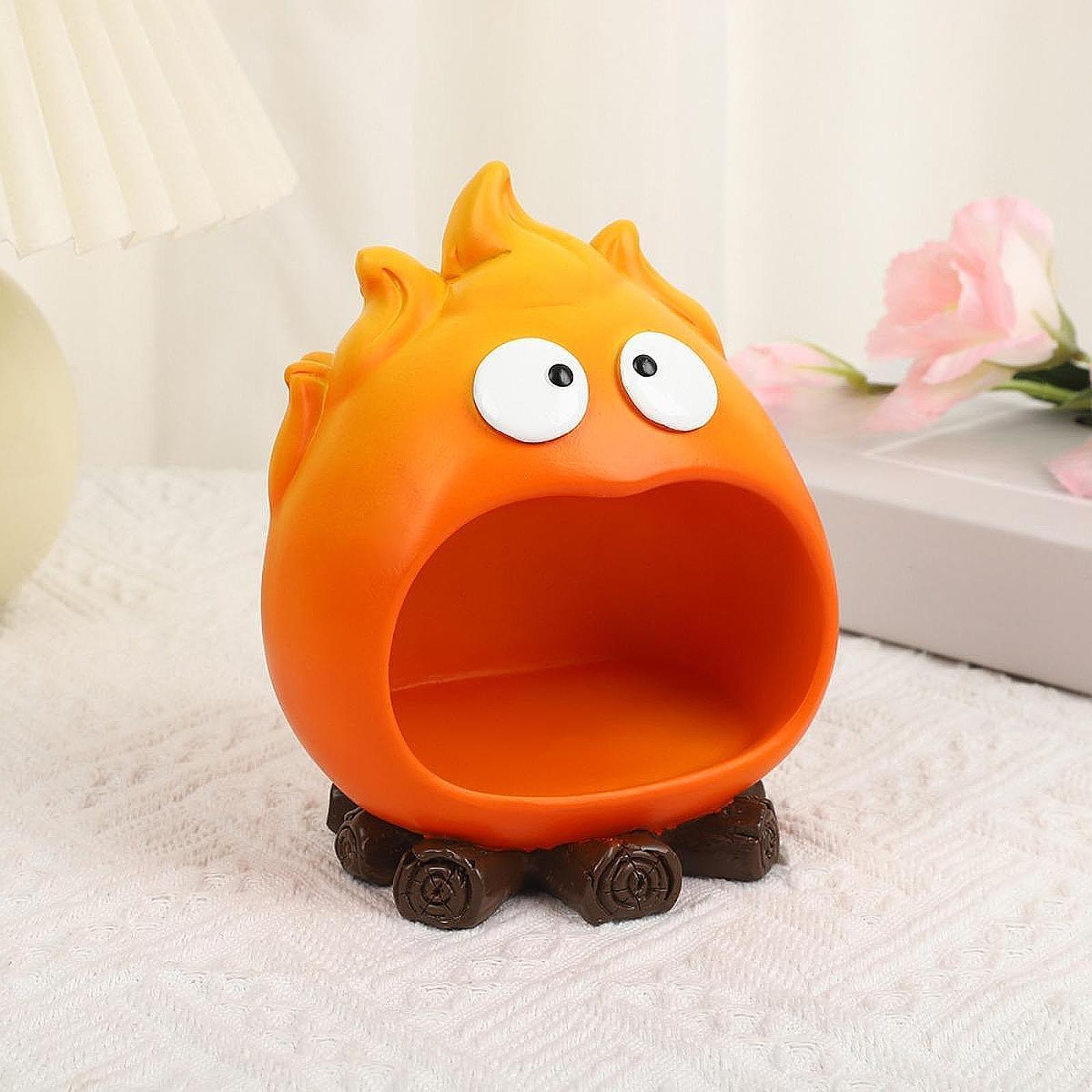 Moon Shining Entrance Key Tray Cute Modern Resin Statue for Desk Dining Table Bedroom