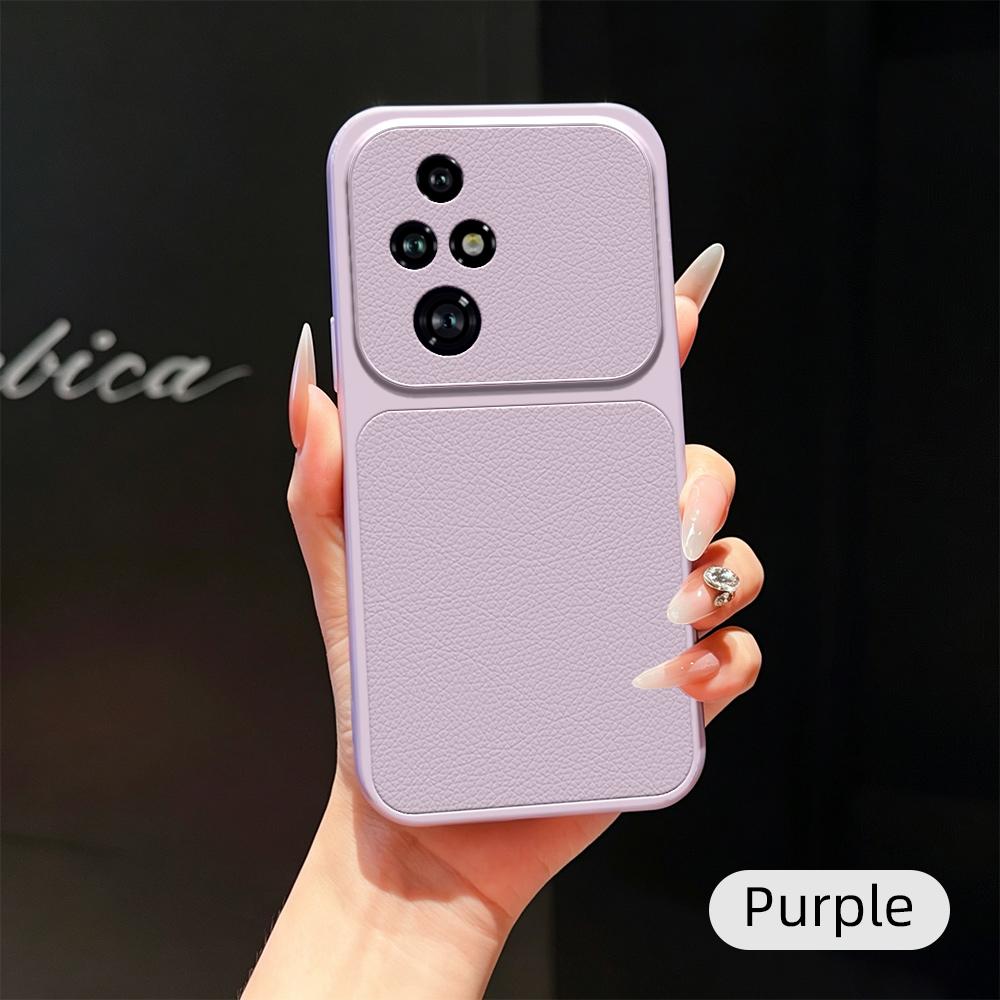 Luxury Lychee Leather Shockproof Phone Case For Honor 200 Pro Honor 200 Lite Instantly Turn Full Bumper Matte Cover - Image 3