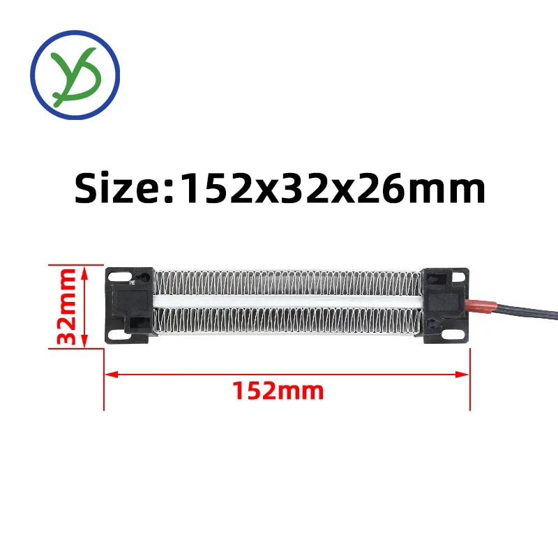 【Shop the Latest Trends】 300w Ac Dc 220v Ptc Ceramic Air Heater Ptc Heating Element Electric Heater 152*32mm