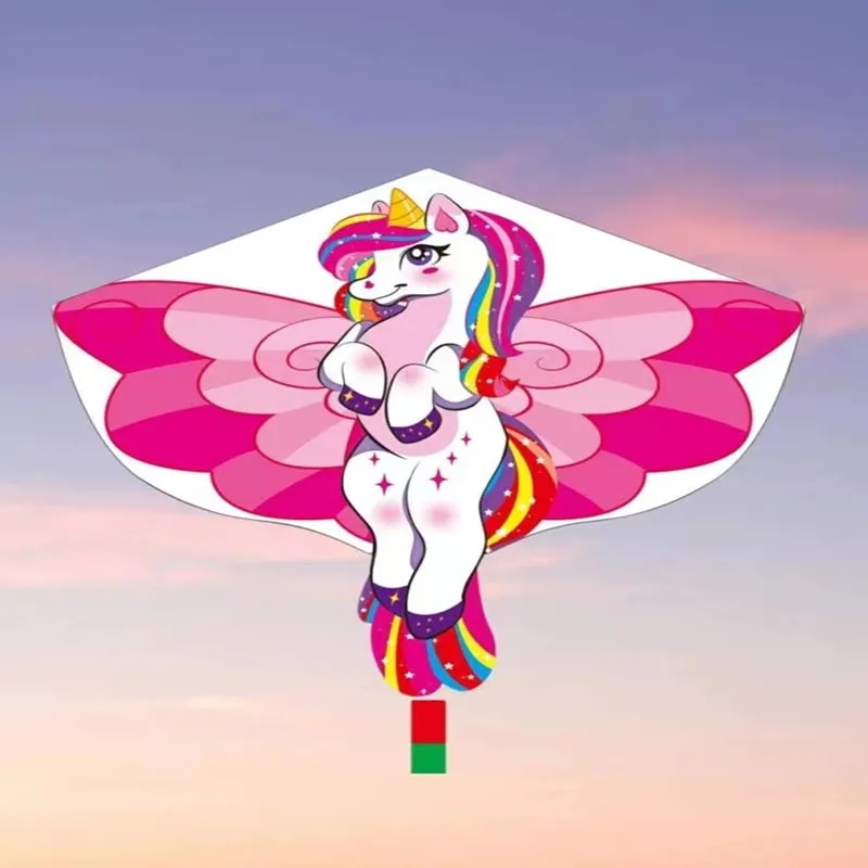 free shipping new children toys Weifang pink unicorn cute cartoon kite