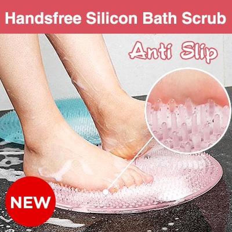 Buy Handsfree Silicon Bath Scrub ❤️ For Back and Feet ❤️ Anti Slip Guaranteee Singapore