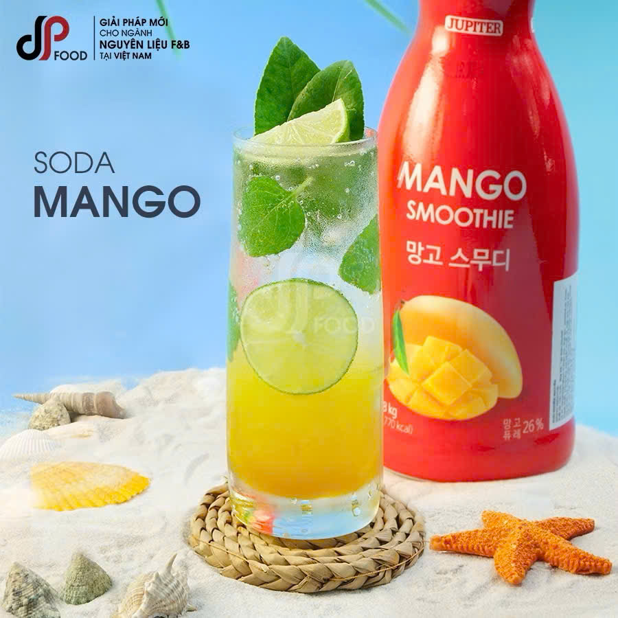 Smoothie Xoài Jupiter chai 1.8kg - sốt xoài nghiền nhuyễn