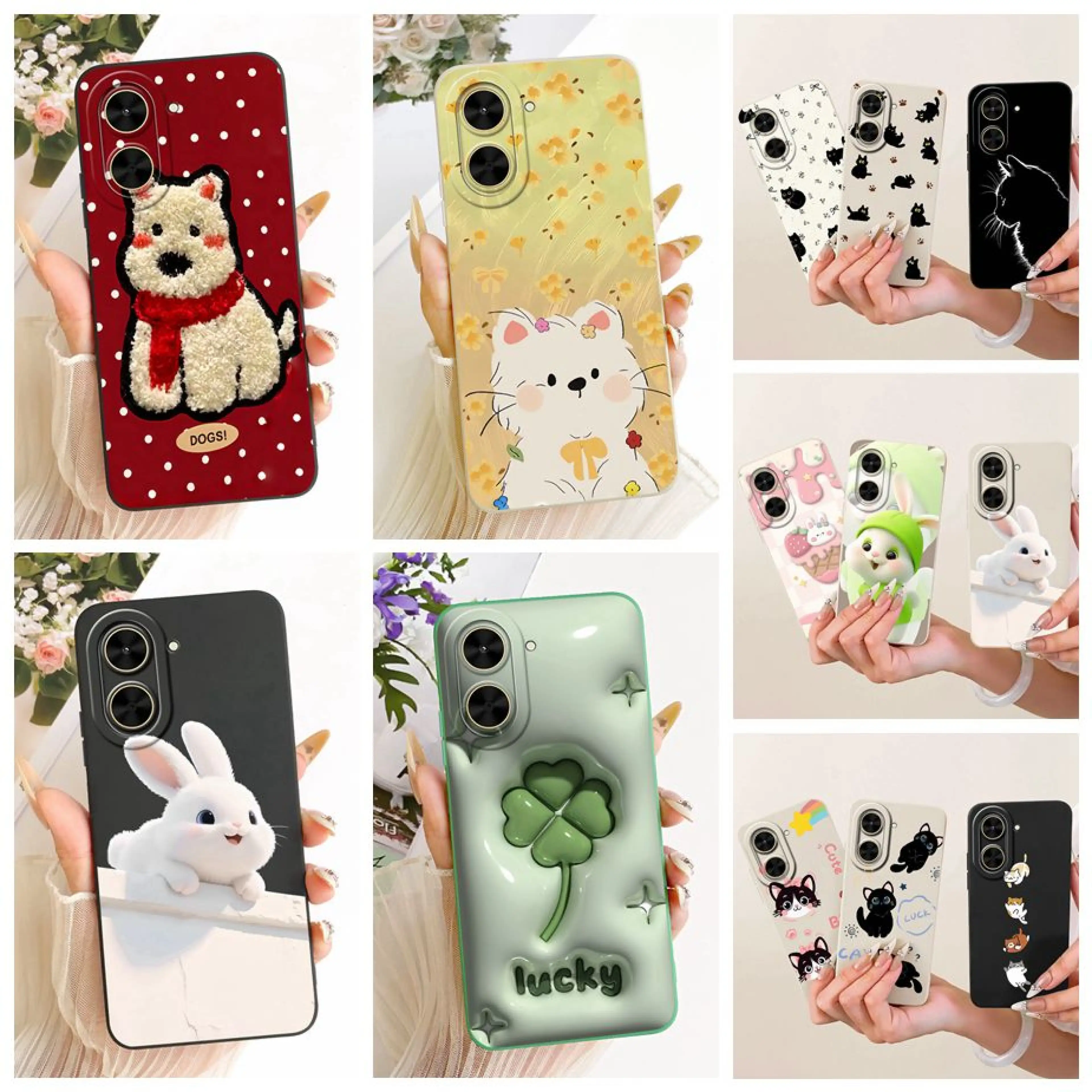 For Xiaomi Poco C71 Case Redmi A5 4G Cute Fashion Cartoon Cover Soft TPU Phone Case For Xiaomi Redmi A5 NFC RedmiA5 PocoC71 Bags