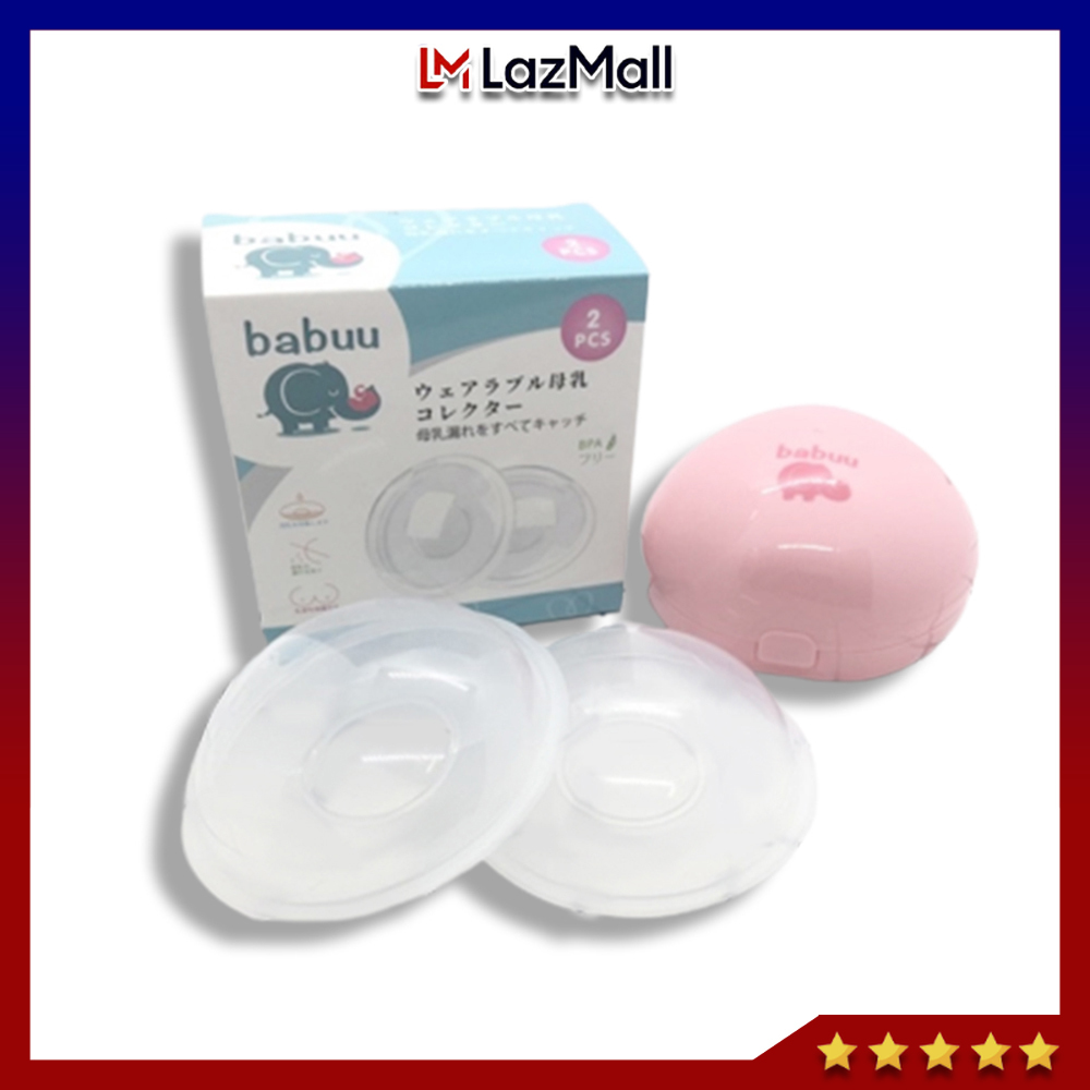 Hộp 2 dụng cụ hứng sữa Babuu tiện lợi cho mẹ - KB