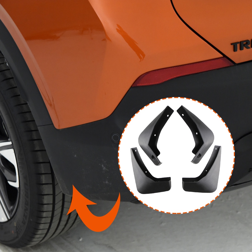 4 cái chắn bùn cho chevrolet TRAX Tracker 2014-2022 tấm chắn bắn bùn Fender mudflaps phía trước phía sau mudguards phụ kiện