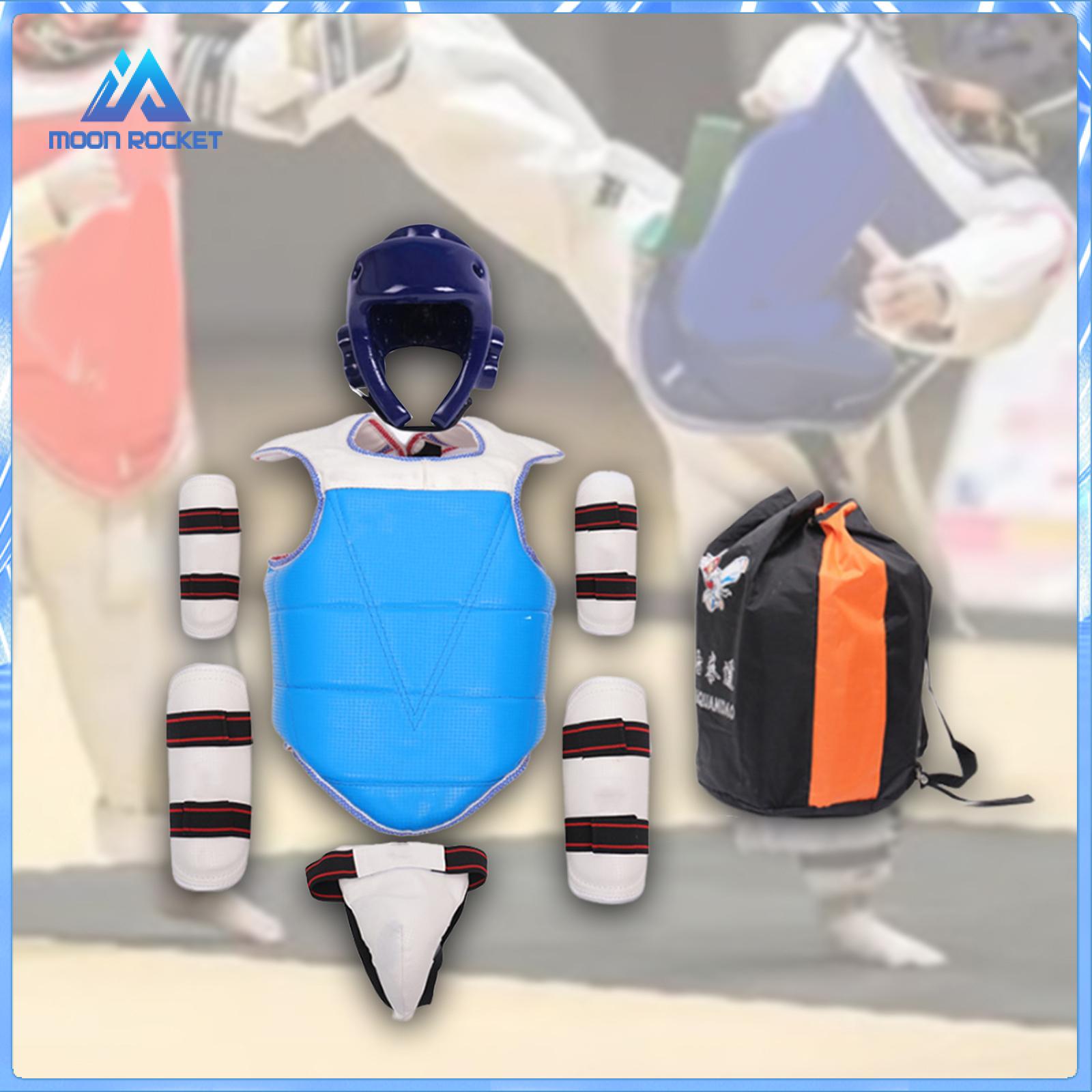 Moon ROCKET Man Taekwondo Protective Gear Kit Groin Protector Karate Clothing for Boxing Gyms Professional Multipurpose Simple Installation ราคา  2,221 บาท*ส่งฟรี