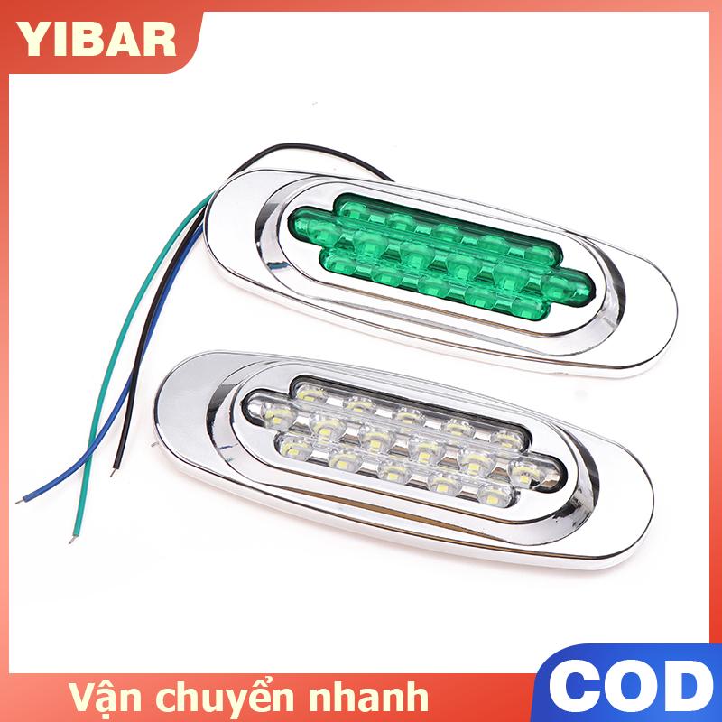 YIBAR 1 cái 16LED 12-24V LED Side Marker ánh sáng vị trí Side Lights phổ quát cho xe tải Trailer vàng trắng đỏ xanh Xanh lá cây