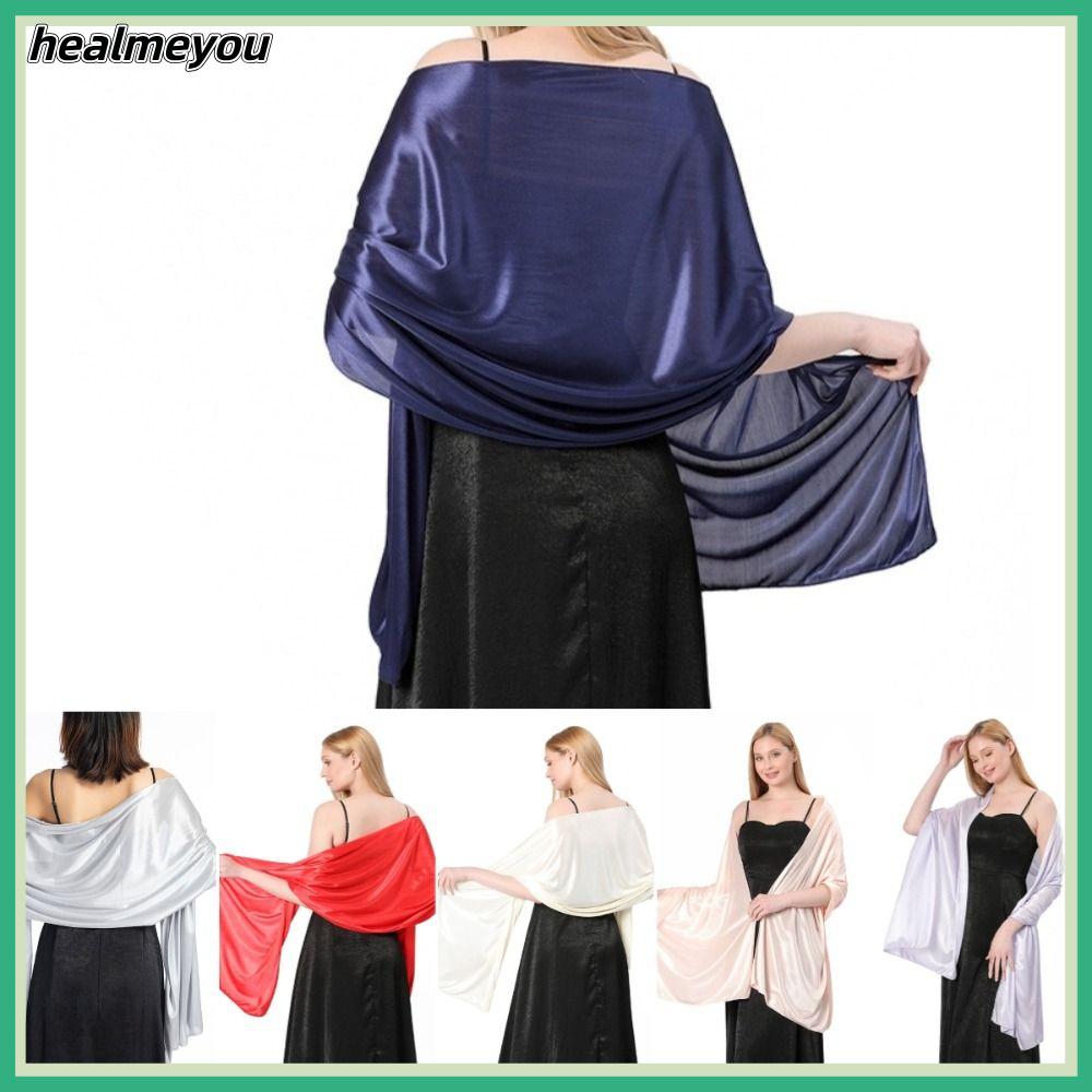 HEALMEYOU Mềm mại Khăn choàng nữ Bánh cuốn Áo choàng dự tiệc Thanh lịch Khăn trang trí Đám cưới