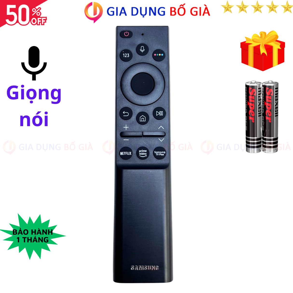 Remote điều khiển tivi Samsung Mã 04 BN59-01363A Giọng nói, điều khiển TV Samsung thông minh - GDBG