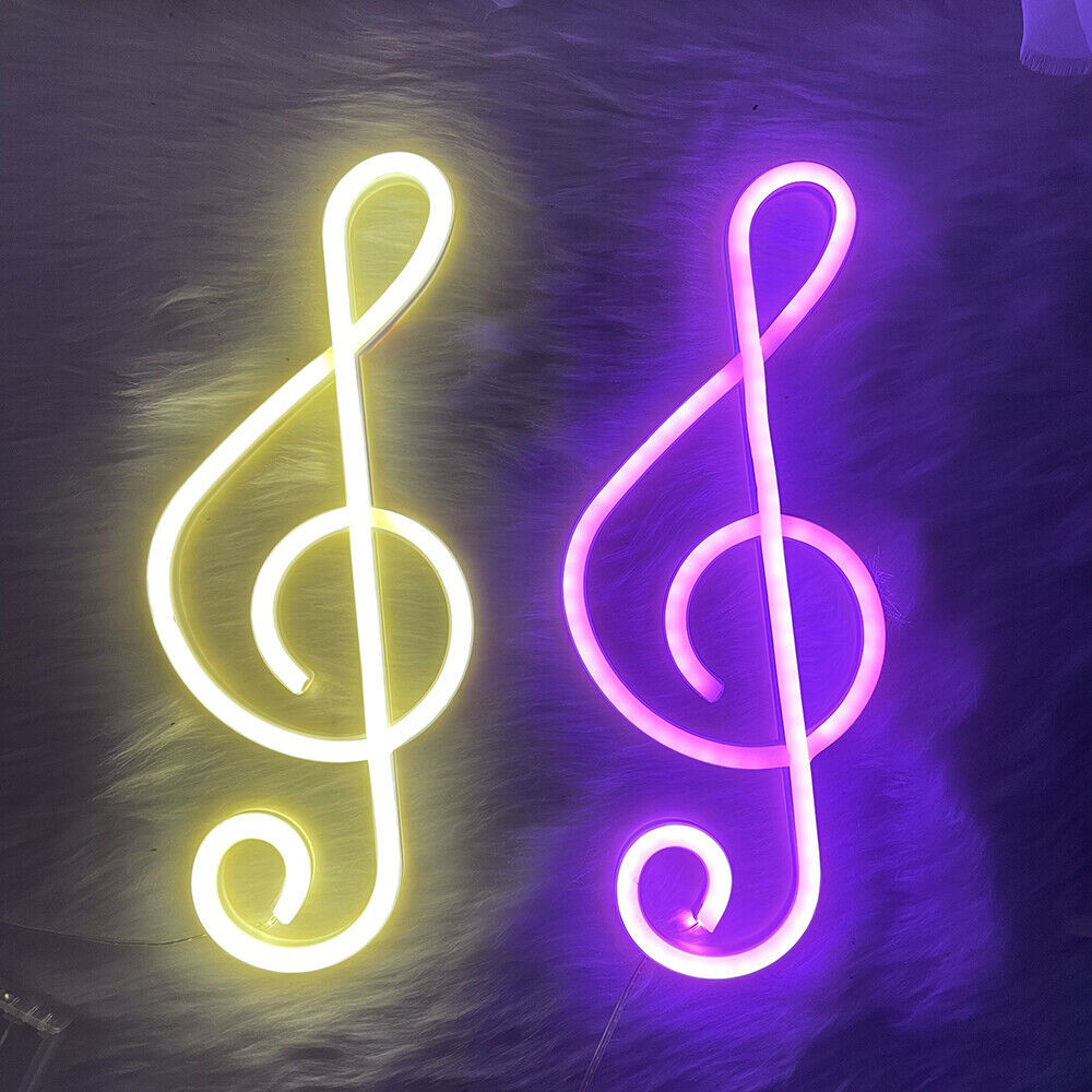 Led nốt nhạc dùng nguồn USB Đèn Ngủ Neon 3D tranh tường & Trò chơi phòng ngủ phòng khách trí nội thấ