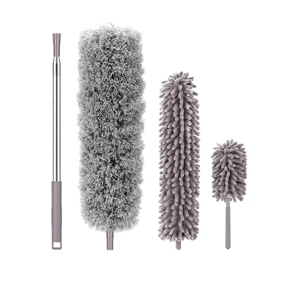 Microfiber Duster,Duster Cleaning Kit with Extension Pole,Washable,Bendable Dusters,for Cleaning Cobwebs Ceilings Fans