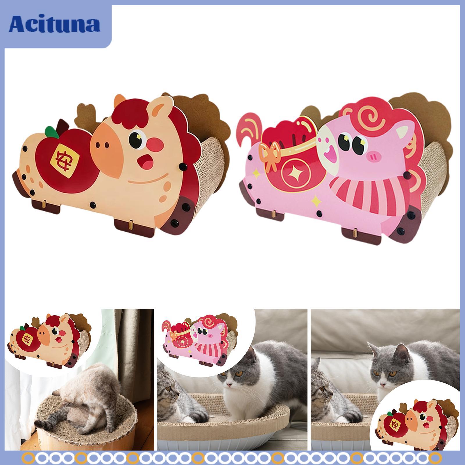 Cat Scratcher Bed Scratching Pad Protect Sofa Floor Comfortable Multifunctional Corrugated Paper Lounge Bed for Rest Playing ราคา 2,056 บาท*ส่งฟรี