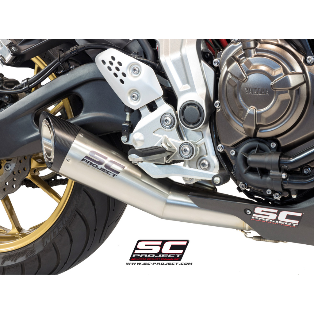 SC-Project ท่อไอเสียสำหรับYAMAHA MT-07 (2013 - 2016) | 2-1, with S1 Muffler, brushed stainless Steel ราคา 39,563 บาท*ส่งฟรี