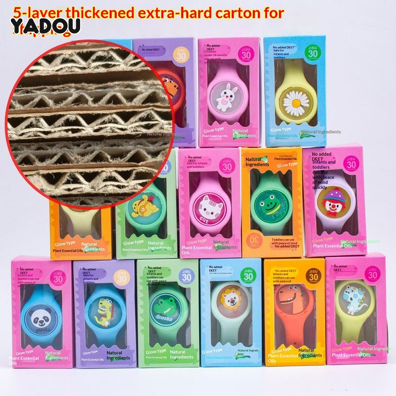 YADOU Kids Cartoon Flashing Mosquito Repellent Bracelet with Light-Up Watch Design ราคา 27 บาท*ส่งฟรี