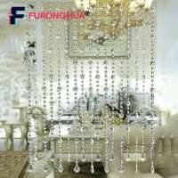 【 Furonghua】ม่านตกแต่งประตูแบ่งห้องพักม่านลูกปัดคริสตัลแก้วหรูหรา【สินค้าใหม่】