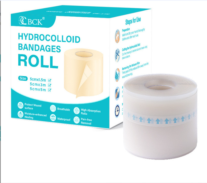 Klyranix Hydrocolloid Roll For Wound Care – Cut-to-Size, Self-Adhesive Hydrocolloid Bandages For Burns, Blisters & Acne, Waterproof, Ultra-Absorbent, ER-Approved First Aid Essential 2 Rolls(2in*16ft - View #9
