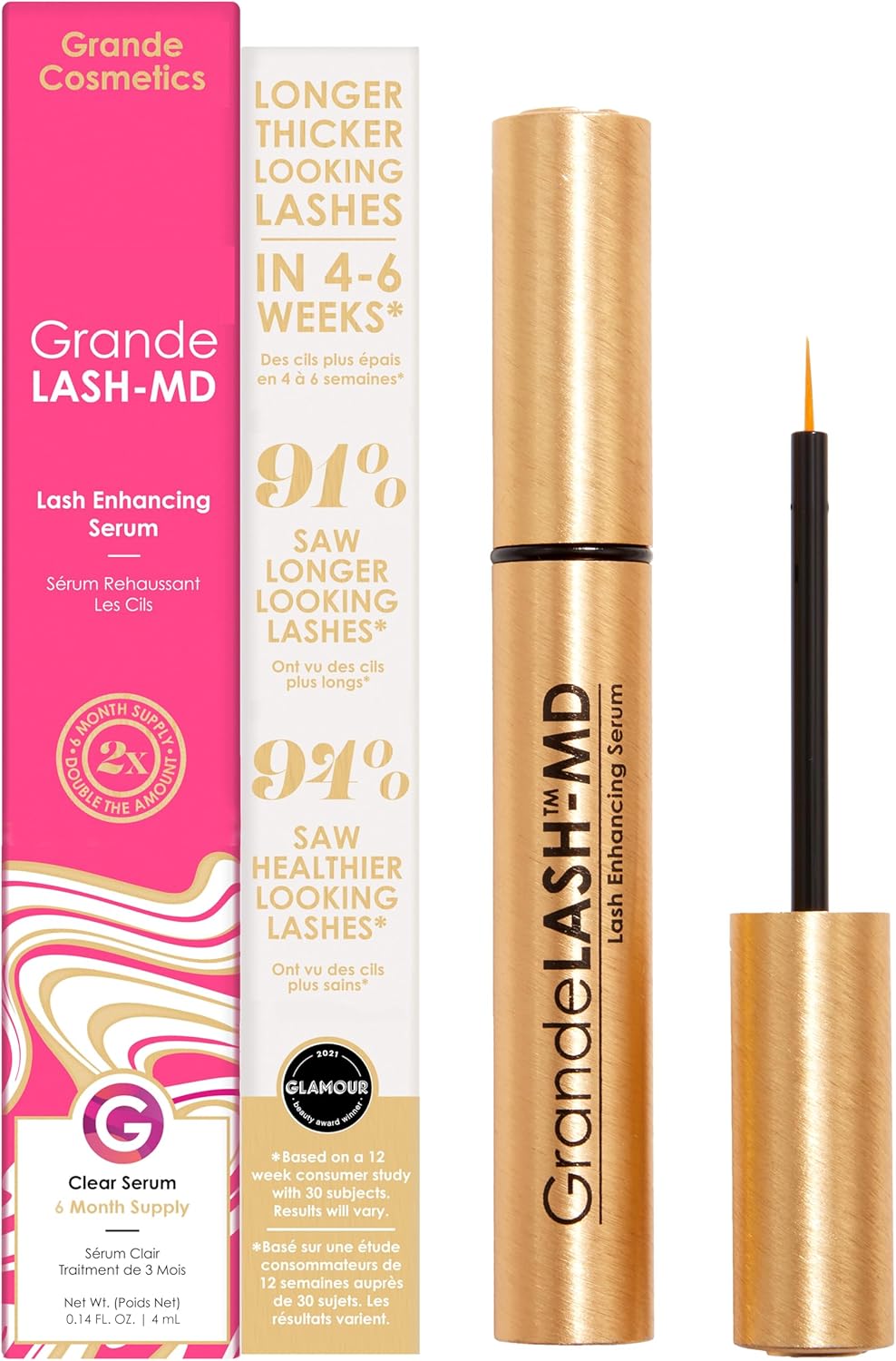 Grande Cosmetics Grande Cosmetics GrandeLASH-MD Siero per ciglia, 4 ml_voghion.com