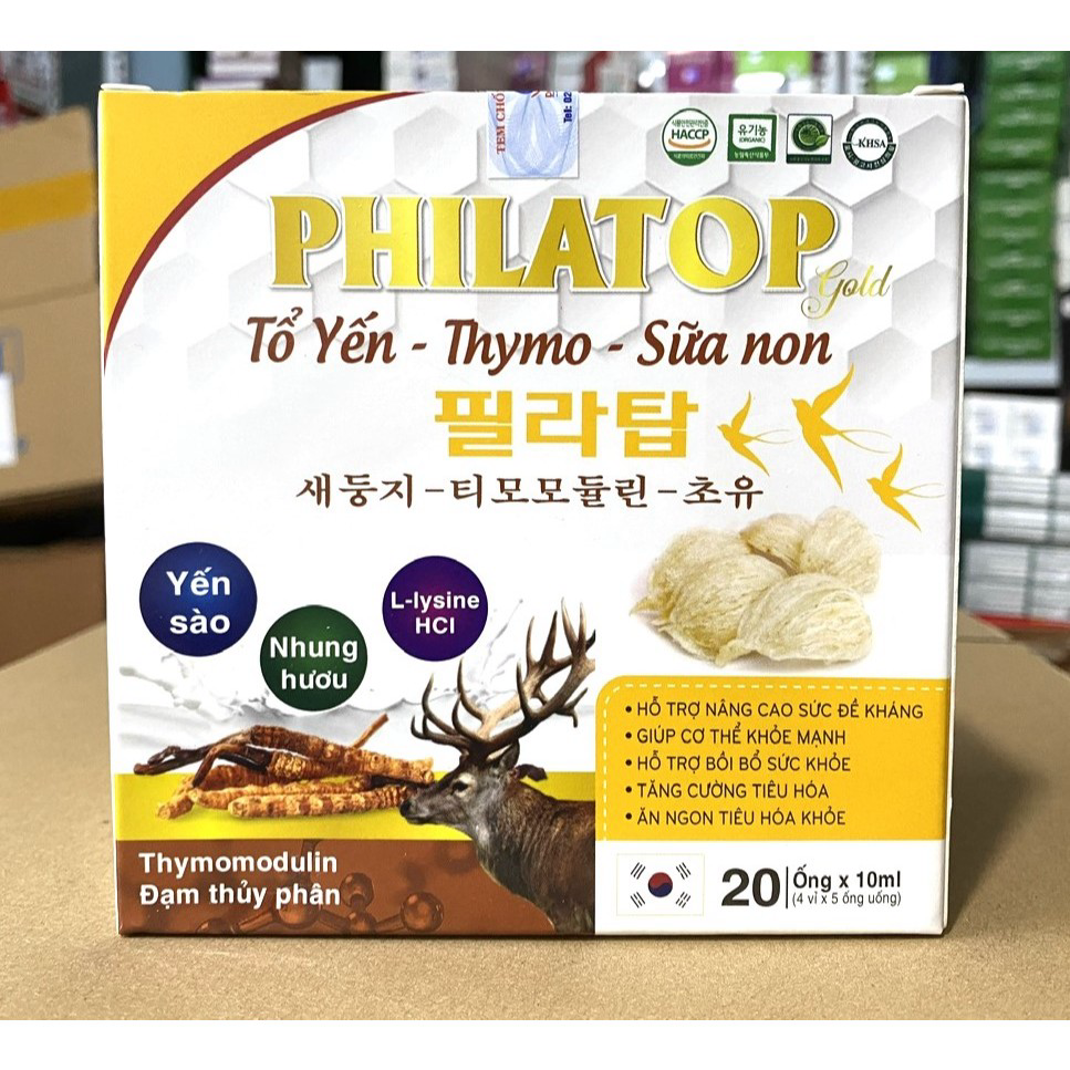 Philatop gold sữa non tổ yến thymo bé biếng ăn chậm lớn thông minh, phát triển nhanh, tăng cường đề 