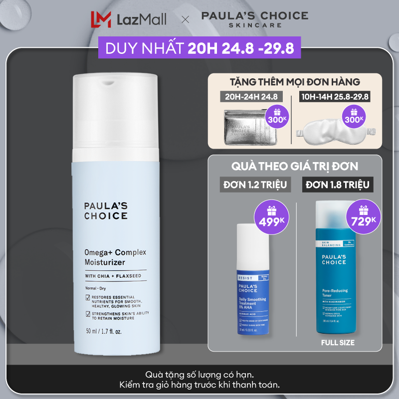 KEM DƯỠNG ẨM phục hồi ,chống kích ứng và làm khỏe da PAULA'S CHOICE OMEGA+ COMPLEX MOISTURIZER 50ml 3390