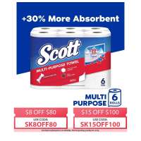 Scott Multi Purpose Kitchen Towels - 6 Rolls