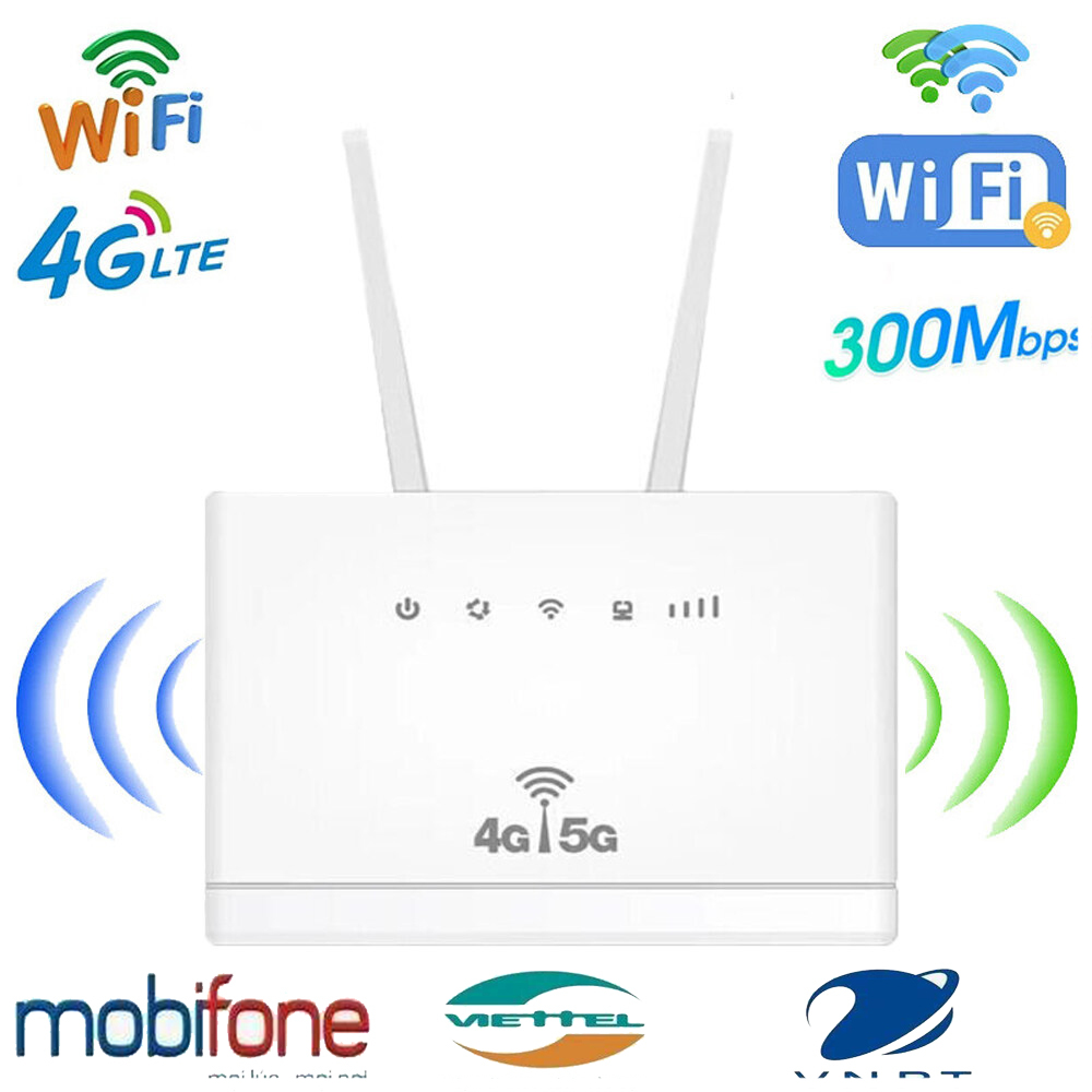 【HCM Bộ Phát Wifi 4g/5g LTE 4G tốc độ 300Mbps 3 Cổng Lan ,WIFI Router Kết Nối 32 Thiết Bị, Lắp thẻ SIM để sử dụng WIFI, Bộ phát Wifi không dây