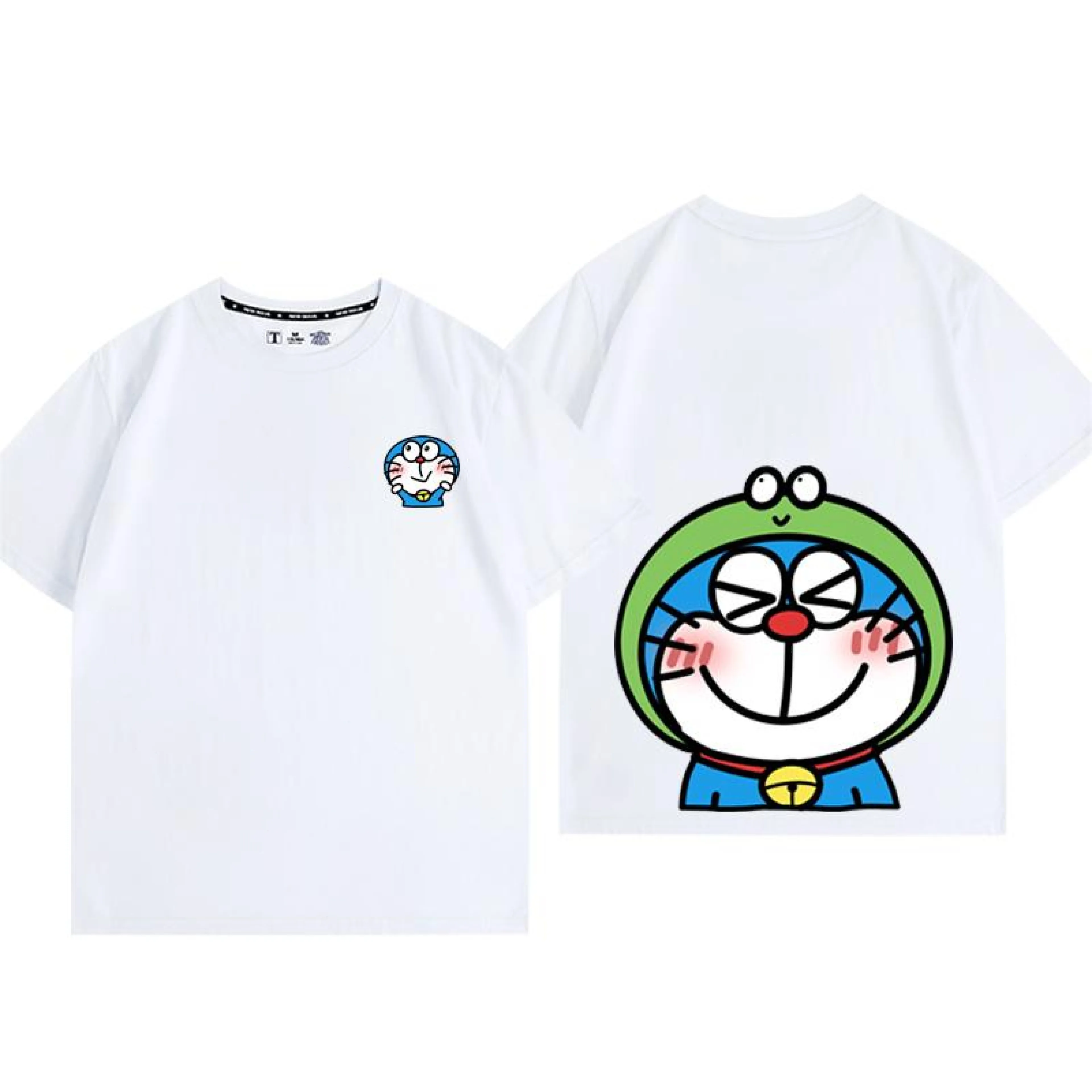Doraemon น่ารัก โดราเอมอน ทิงเกอร์เบลล์ การ์ตูนอนิเมะ เสื้อยืดผ้าฝ้ายสบายๆ แขนสั้น สไตล์โดราเอมอน - รูปที่ 1
