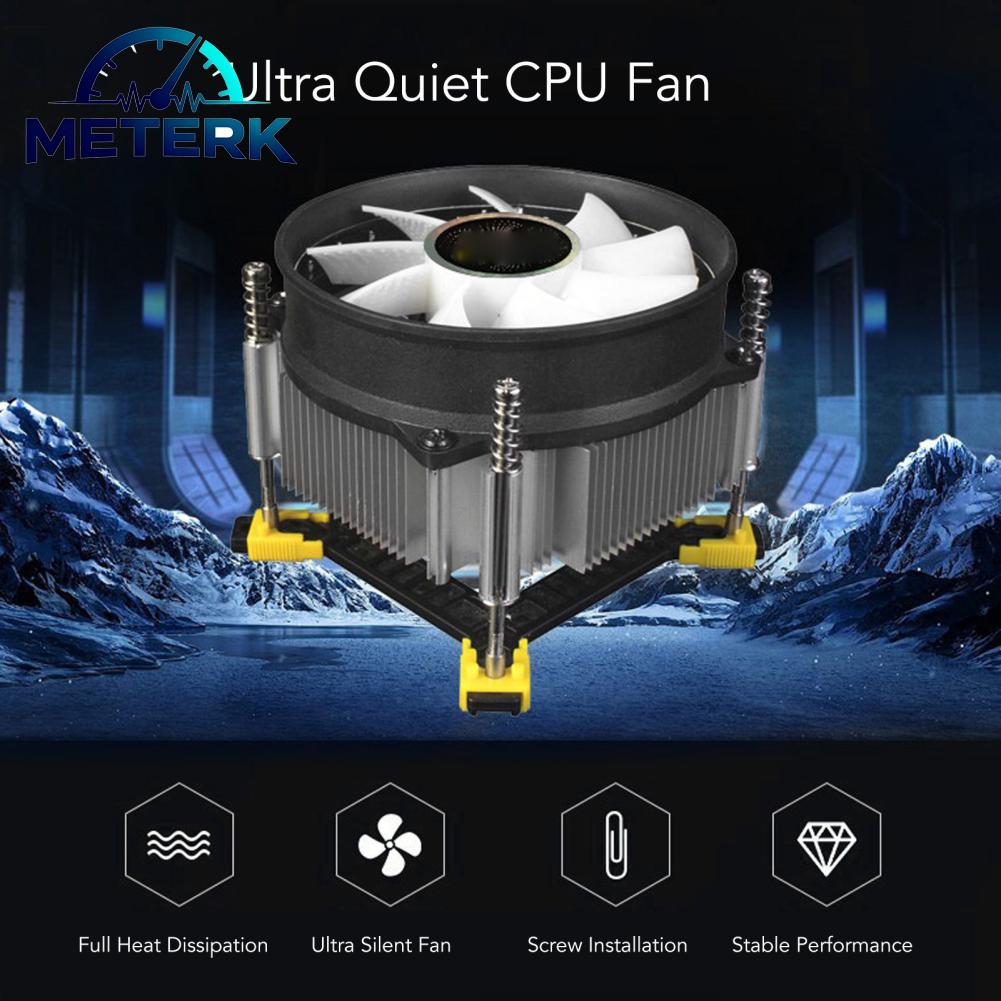 Meterk Tản Nhiệt Máy Tính Khả Năng Tương Thích Tốt CPU Làm Mát Không Khí Hiệu Suất Ổn Định 3 Dây Nhôm Đồng Cho Máy Tính Để Bàn Tản Nhiệt Giá 216,000 Đồng*Miễn phí vận chuyển