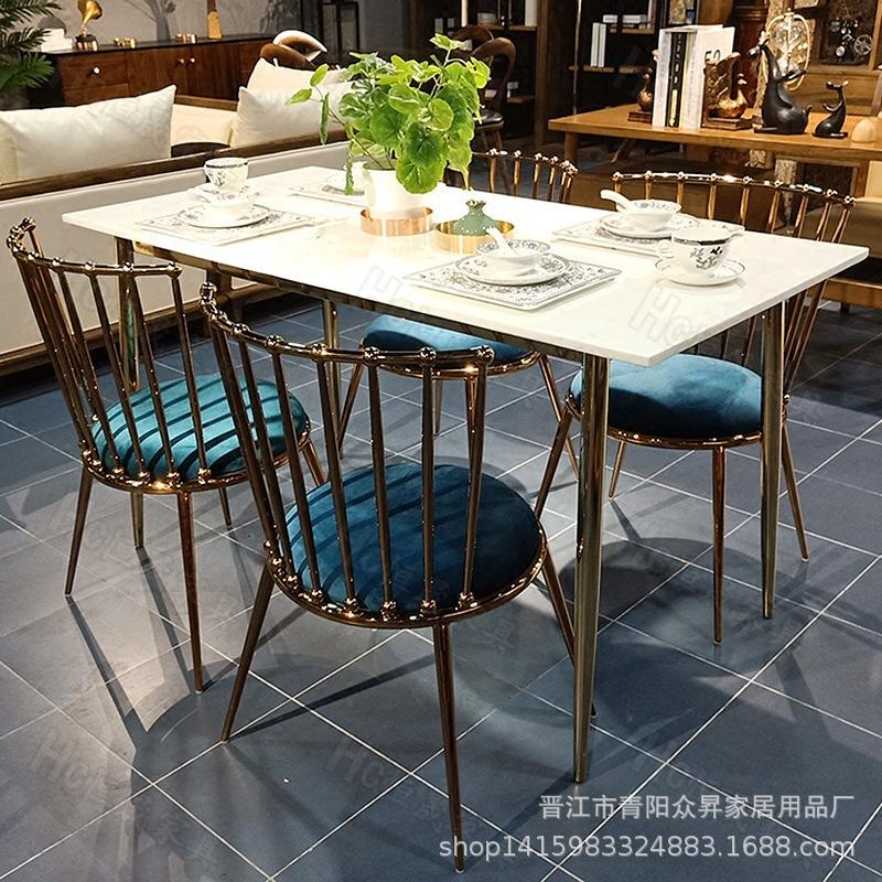Fordable Dining Table Furniture Lazada Simple Light Luxury Marble Dining Tables And Chairs Set Hyundai Small Apartment Home