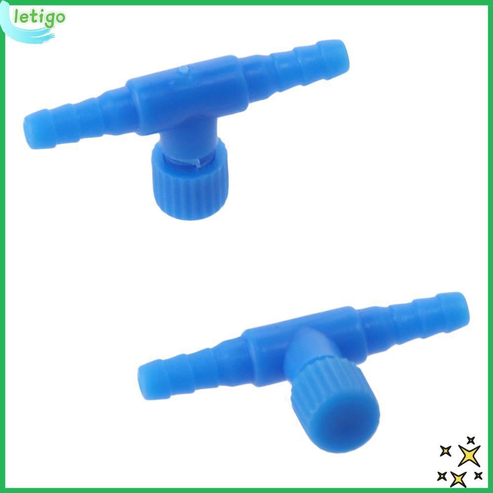 LETIGO 10 PCS Bể cá Van điều khiển không khí Ống khí 4 mm Nhựa Máy bơm không khí Bền Đen