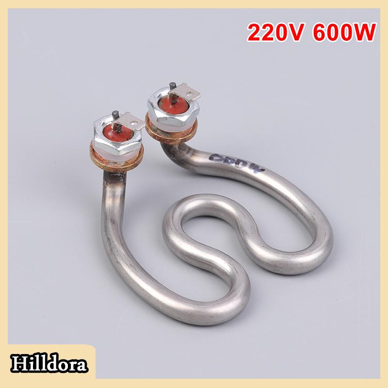 [Hilldora] 500W 600W 220V Ấm đun nước điện không gỉ yếu tố làm nóng móng ngựa nước điện ống nhiệt cho máy pha cà phê - 2