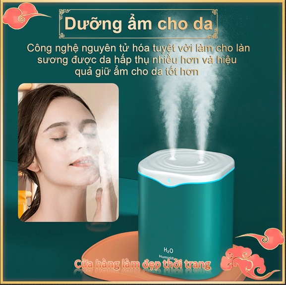 Máy tạo độ ẩm không khí 2000ml máy khuếch tán tinh dầu hương thơm siêu âm máy tạo sương mát