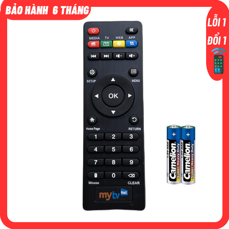 Điều khiển MyTV net kèm Pin - Điều khiển Tivi đầu thu MyTV.