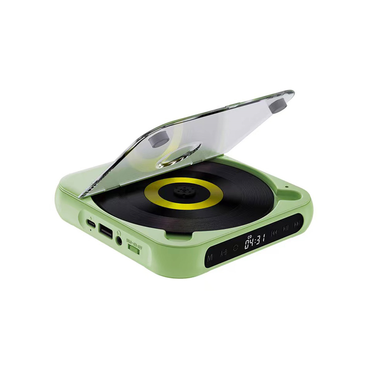 Portable CD Player Bluetooth Speaker,LED Screen, Stereo Player, Wall Mountable CD Music Player with FM Radio
