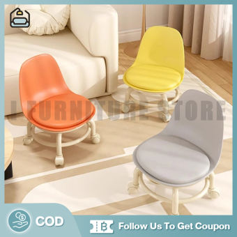 IFS 🪑Ghế Ngồi Nhỏ Bằng acrylic Có Bánh Xe Không Ồn xoay 360 độ Thông Dụng Cho Trẻ Em,Ghế đẩu nhỏ Liệu cao cấp tựa lưng trong suốt