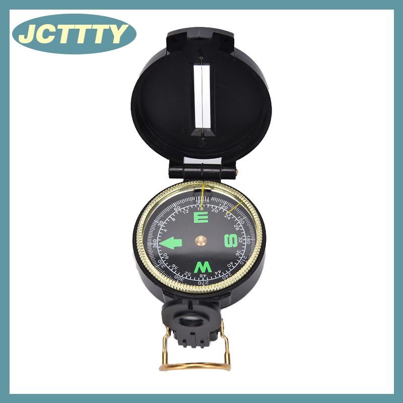 JCTTTY Bán kim loại Lensatic La bàn quân sự Cắm Trại Đi Bộ Đường Dài quân đội phong cách sống còn diễu hành